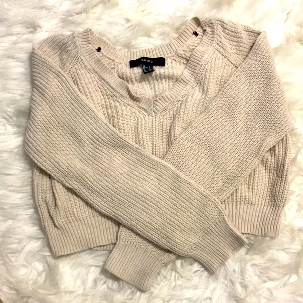 Cropped sweater